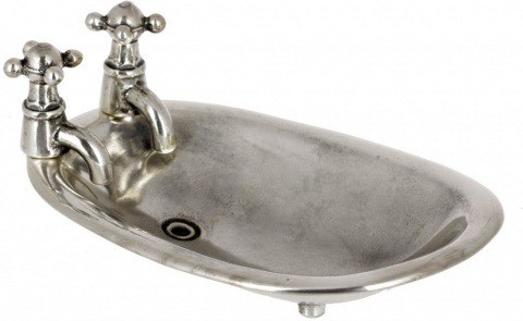 Аксессуар для ванной "мыльница" 140350, цвет: состаренное серебро