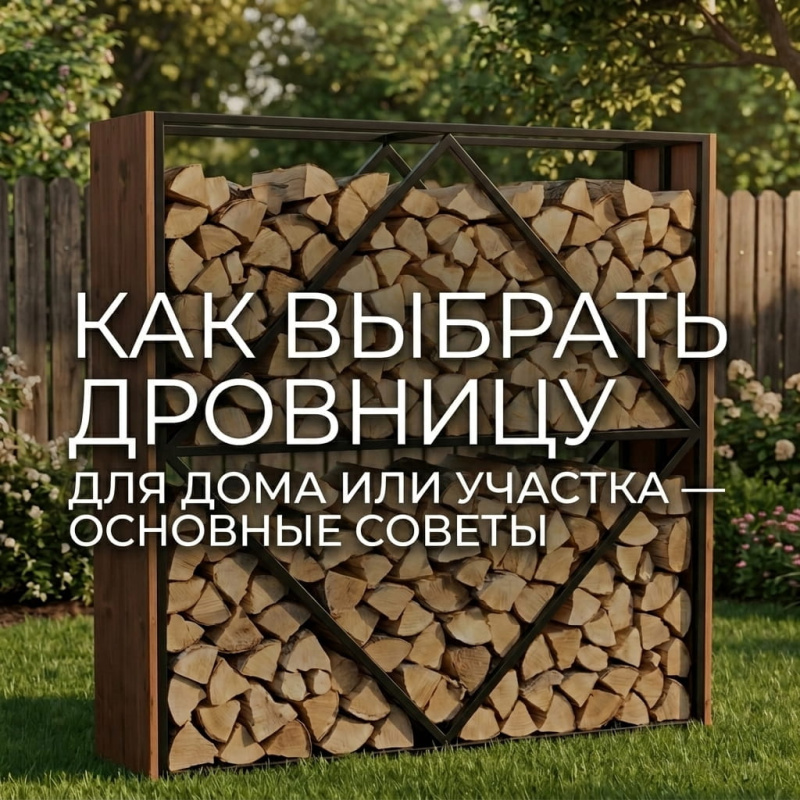 Как выбрать дровницу для дома или участка