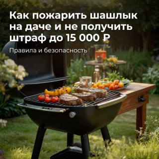Как пожарить шашлык на даче и не получить штраф до 15 000 ₽: разбираем правила