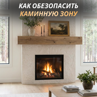 Как обезопасить каминную зону