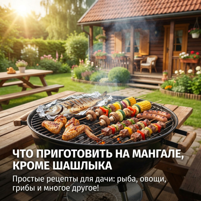 Что приготовить на мангале кроме шашлыка: простые рецепты для дачи