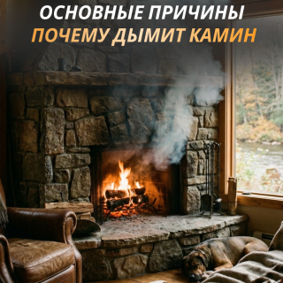 Почему дымит камин: основный причины