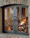 Дверцы для камина с огнеупорным стеклом под заказ