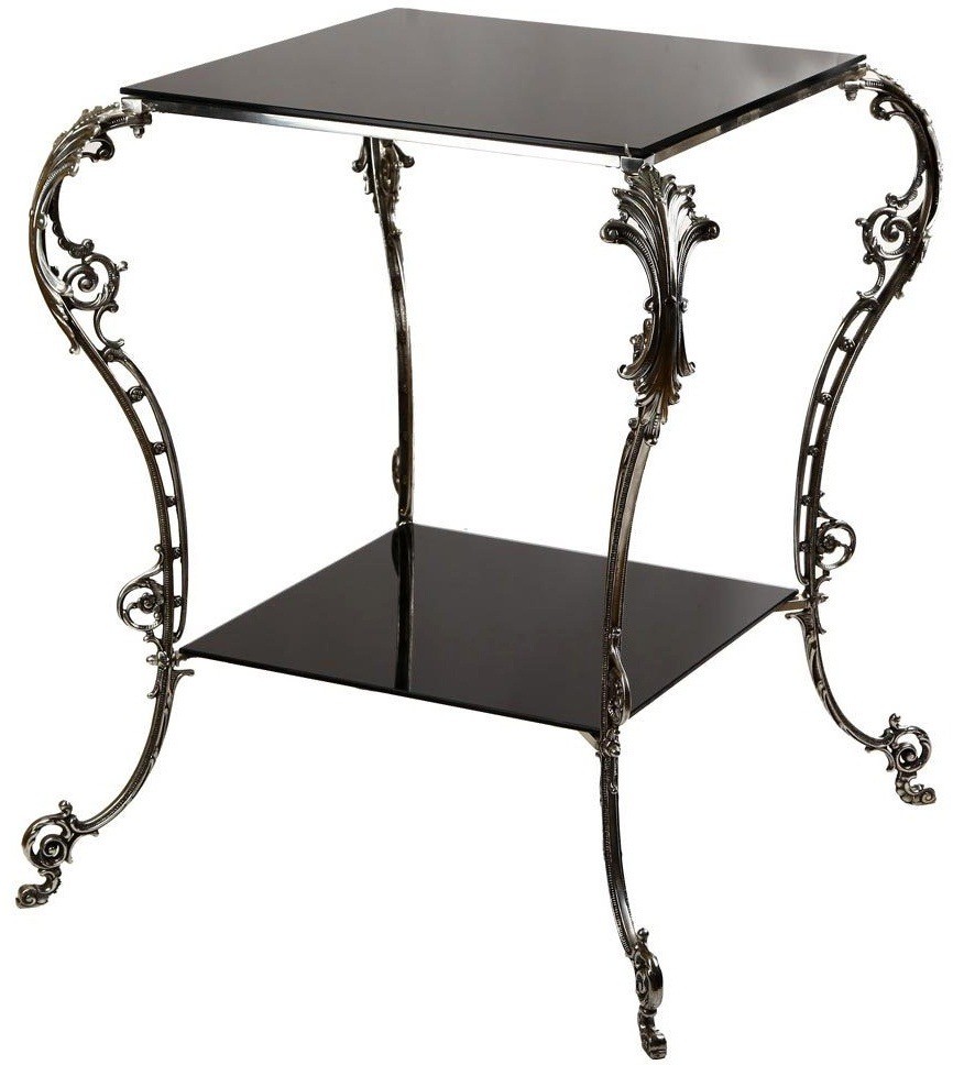 Столик со стеклянной столешницей (черная) 141908