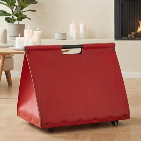 Дровница лофт на колесиках для камина Comex 50.046R, Италия