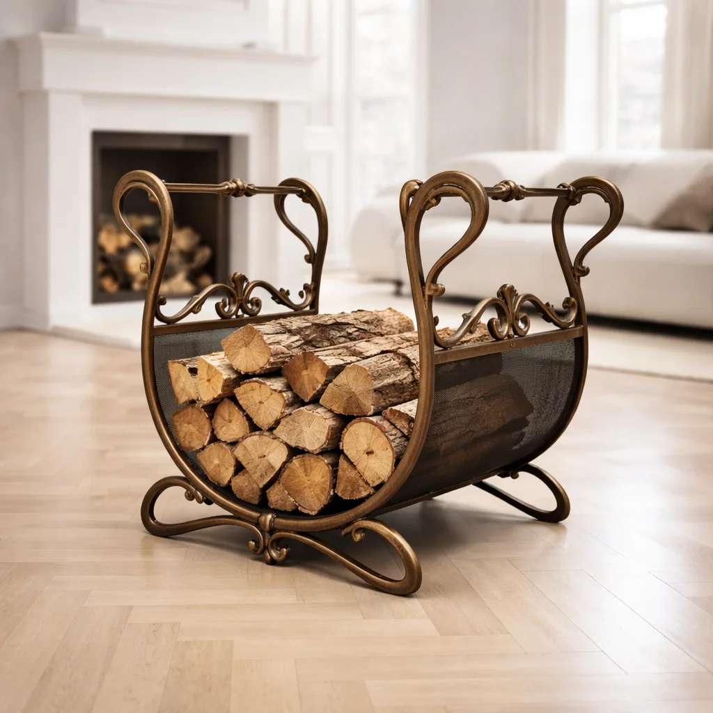 Дровница кованая для камина, печи SafaMaster D511