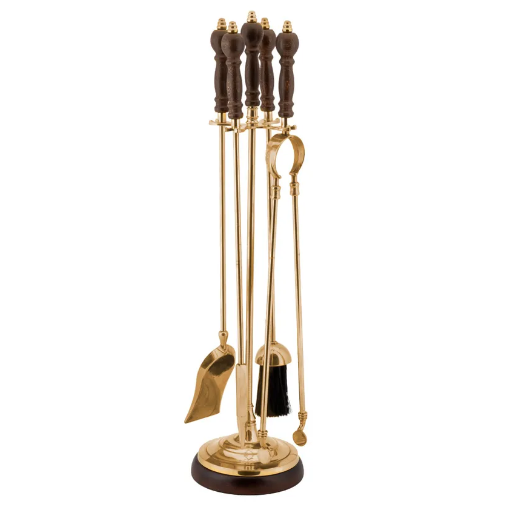 Набор для камина (совок, метелка, щипцы,кочерга) 01381