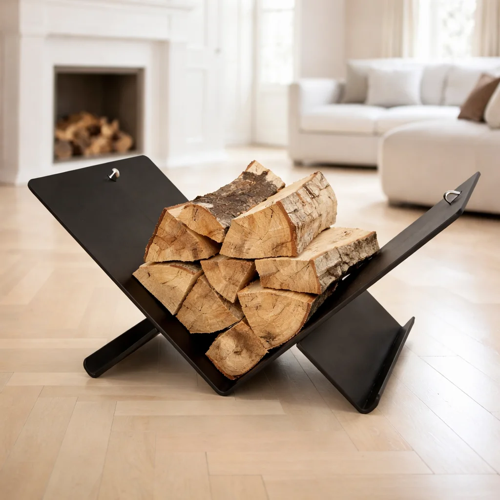 Дровница для камина/печи из металла SafaMaster D518BK ( 50.108 ) лофт