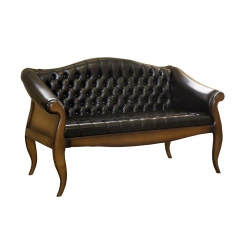 Мягкий диван для гостиной классический Марсель Орех Шоколад
