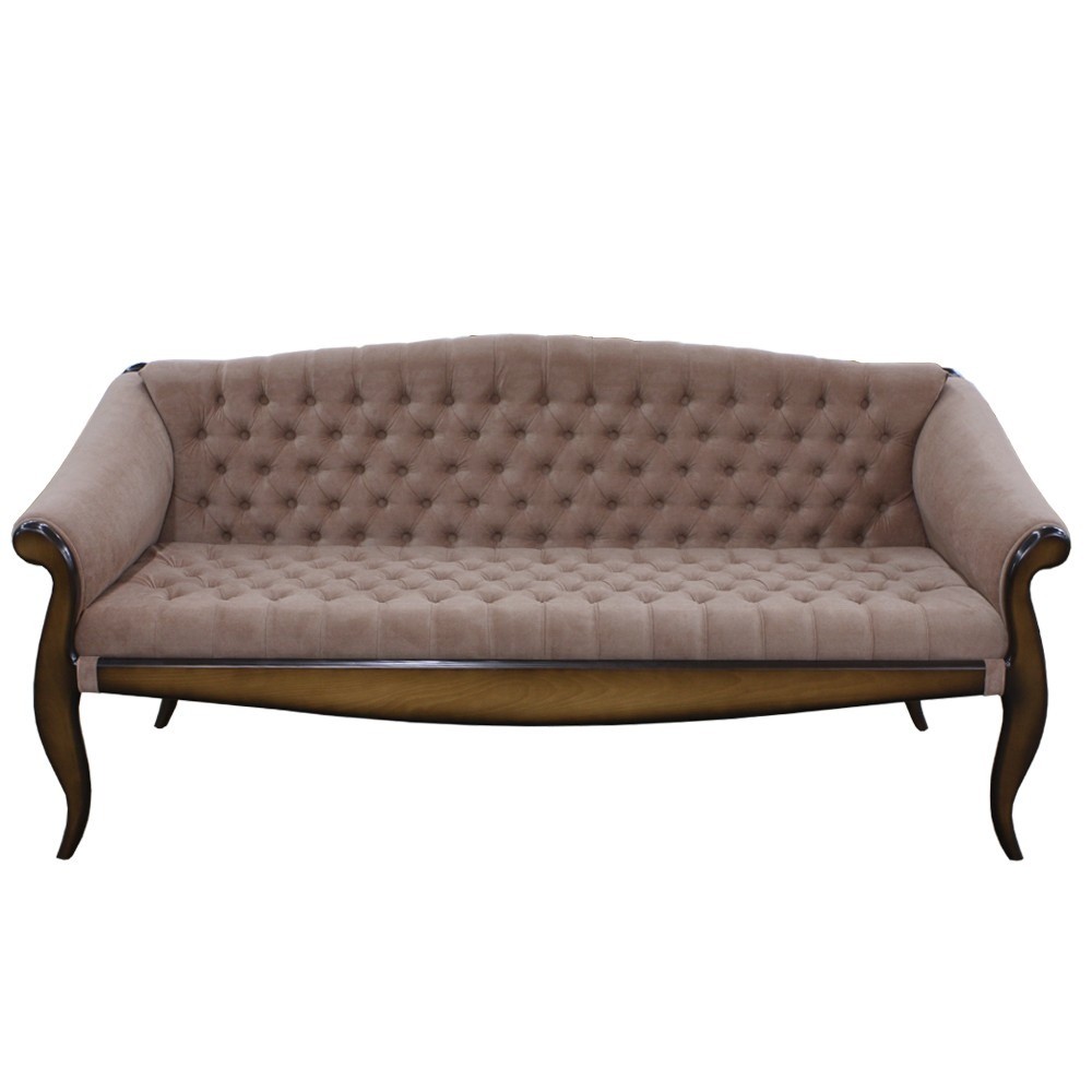 Мягкий диван для гостиной классический Марсель Гранд Орех Капучино