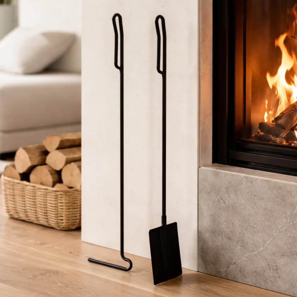 Набор для камина, печи, мангала, Кочерга и совок