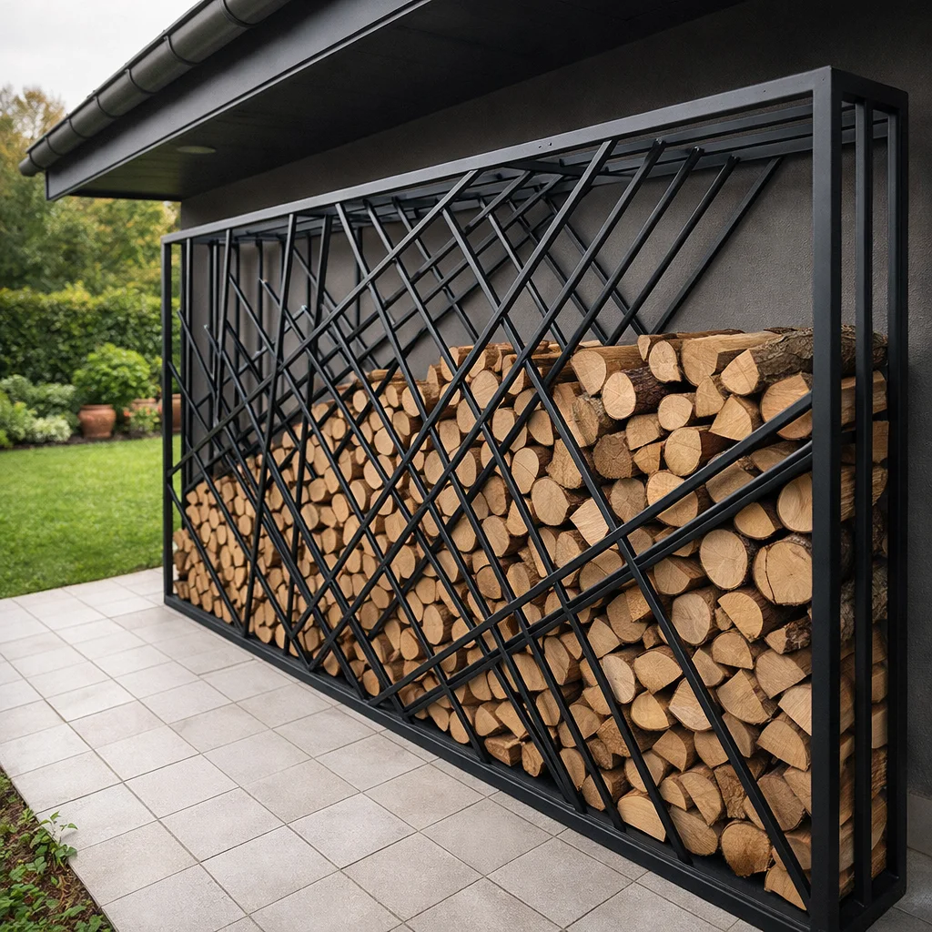 Дровница для дачи, бани уличная большая / стеллаж для дров «SafaMaster 47»