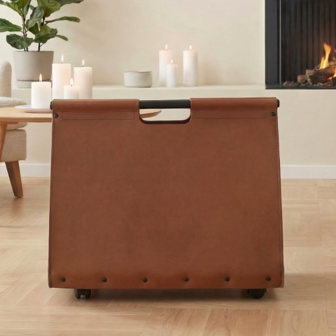 Дровница на колесиках для камина лофт Comex 50.046M, Италия 