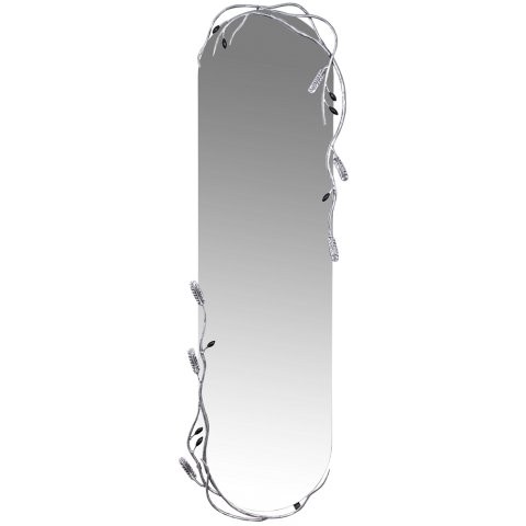 Зеркало в прихожую настенное Oliva Branch Айс Античное серебро