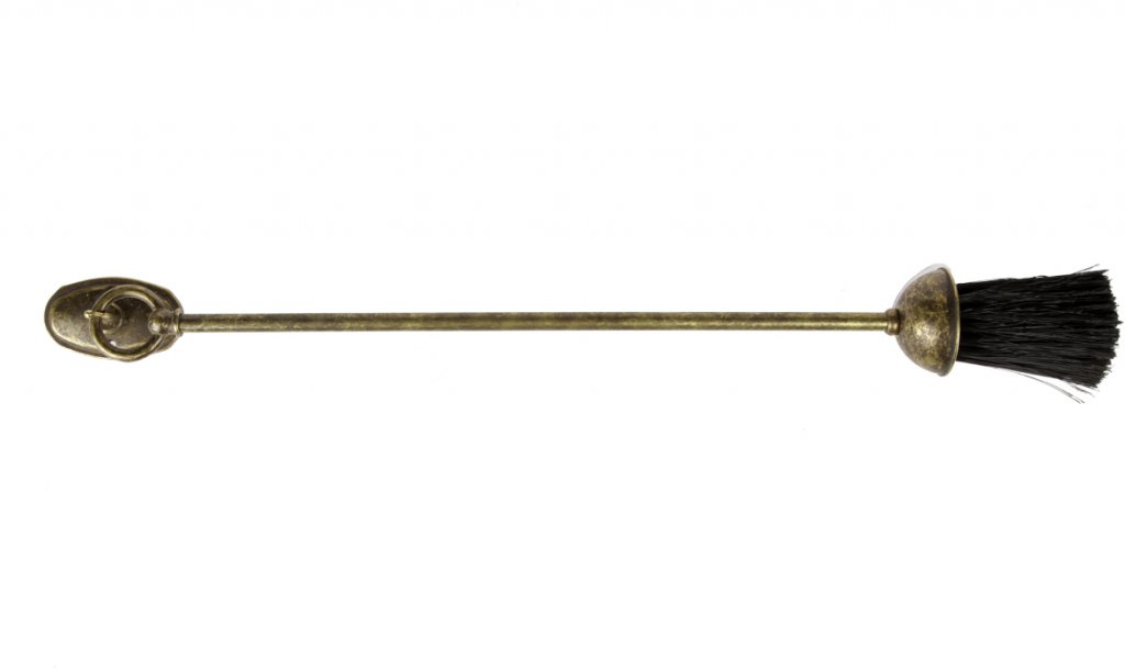 Аксессуар для камина - метелка, с крючком для крепления на стену 9.991А