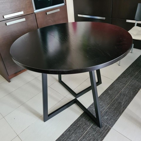 Стол кухонный в стиле лофт массив дуба, венге