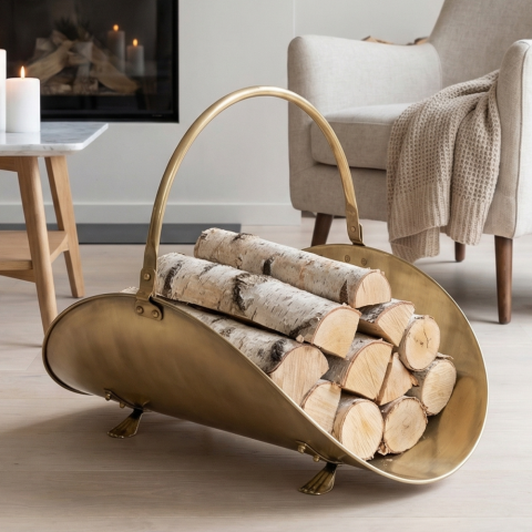 Дровница для камина/печи из металла 10000PB