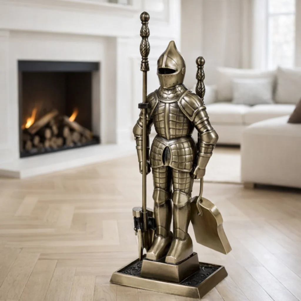 Набор для камина "Рыцарь с аксессуарами для камина" T98051AB