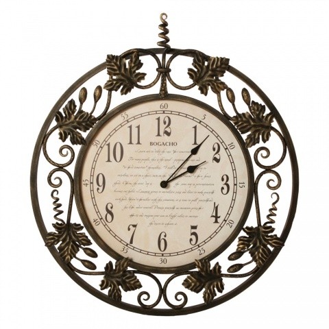 Интерерные часы настенные оригинальные для гостиной, классика кованые Первое свидание Амбер