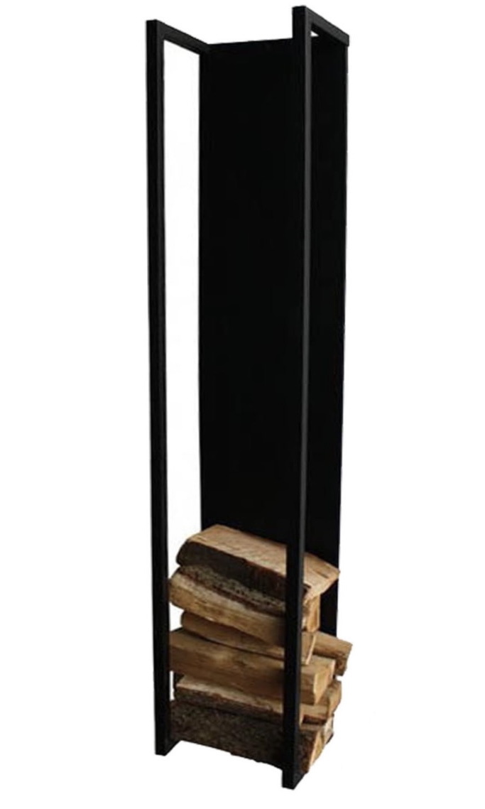 Дровница для камина и бани лофт/стеллаж для дров настенный SafaMaster D790BK (для широких дров)