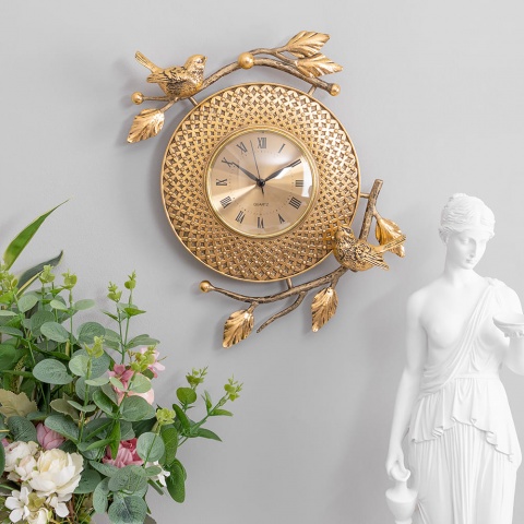  Интерьерные настенные часы в гостиную классические, оригинальные Терра Мей Бронза