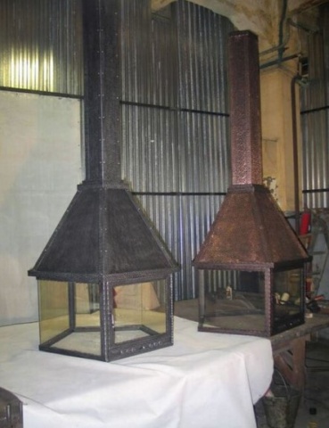 Вытяжка для печи на дровах с термостеклом (вытяжной зонд для печных и мангальных зон) 