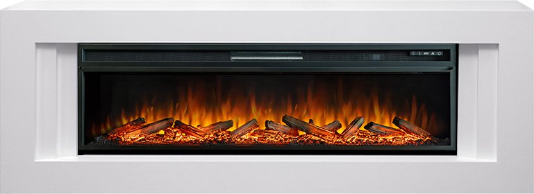Royal Flame Каминокомплект Line 60 разборный - Белый с очагом Vision 60 LOG LED