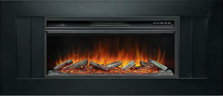 Royal Flame Каминокомплект Line 42 - Черный с очагом Vision 42 LOG LED