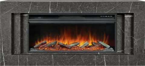 Royal Flame Каминокомплект Line 42 SFT Stone Touch - Серый мрамор с очагом Vision 42 LOG LED