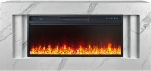 Royal Flame Каминокомплект Line 42 SFT White Marble - Белый мрамор с очагом Vision 42 LED