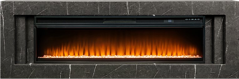 Royal Flame Каминокомплект Line 60 SFT Stone Touch (Разборный) - Серый мрамор с очагом Vision 60 LED