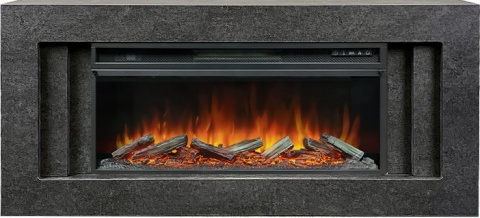 Royal Flame Каминокомплект Line 42 Dark Grey - Темный серый с очагом Vision 42 LOG LED