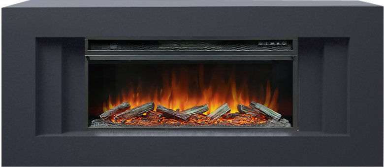Royal Flame Каминокомплект Line 42 (Разборный) - Серый графит с очагом Vision 42 LOG LED