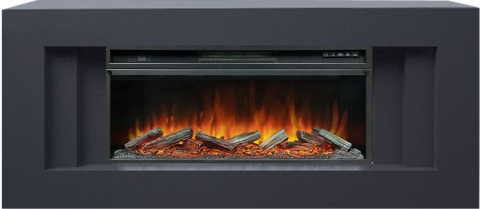 Royal Flame Каминокомплект Line 42 (Разборный) - Серый графит с очагом Vision 42 LOG LED