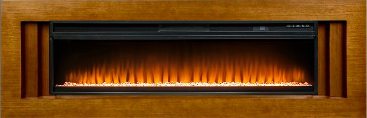 Royal Flame Каминокомплект Line 60 - Орех с очагом Vision 60 LED