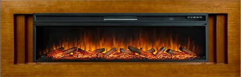 Royal Flame Каминокомплект Line 60 - Орех с очагом Vision 60 LOG LED