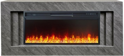 Royal Flame Каминокомплект Line 42 Concrete (Разборный) - Серый бетон с очагом Vision 42 LED