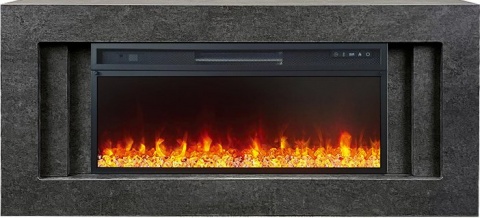 Royal Flame Каминокомплект Line 42 Dark Grey (Разборный) - Темный серый с очагом Vision 42 LED