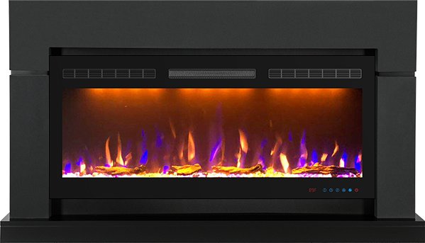 Royal Flame Каминокомплект Lindos Graphite Grey (Ширина 1470мм) с очагом Crystal 40 RF