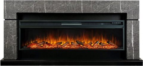 Royal Flame Каминокомплект Lindos 60 SFT - Серый мрамор с очагом Vision 60 LOG LED