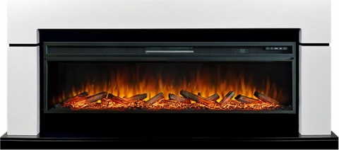 Royal Flame Каминокомплект Lindos 60 - Белый с черным с очагом Vision 60 LOG LED