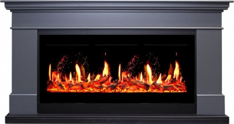 Royal Flame Каминокомплект California - Серый графит (Высота 850 мм) с очагом 5D V-ART 40