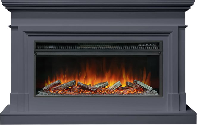 Royal Flame Каминокомплект Coventry - Серый графит (Ширина 1400 мм) с очагом Vision 42 LOG LED