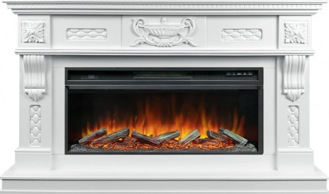 Royal Flame Каминокомплект Corsica - Матовый белый с очагом Vision 42 LOG LED
