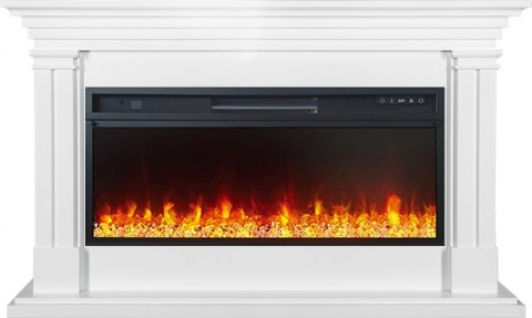 Royal Flame Каминокомплект Lyon  - Белый ( Ширина 1440 мм) с очагом Vision 42 LED