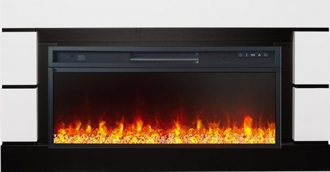 Royal Flame Каминокомплект Modern 42 - Белый с черным (Глубина 300 мм) с очагом Vision 42 LED