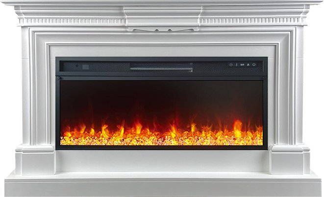 Royal Flame Каминокомплект Chelsea - Белый (Ширина 1350 мм) с очагом Vision 42 LED