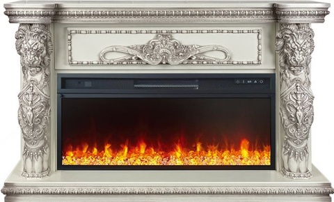 Royal Flame Каминокомплект Windsor 42 - Слоновая кость с темной патиной с очагом Vision 42 LED