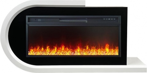 Royal Flame Каминокомплект Basel L - Белый с черным с очагом Vision 42 LED