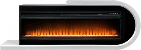 Royal Flame Каминокомплект Basel 60 R - Белый с черным с очагом Vision 60 LED